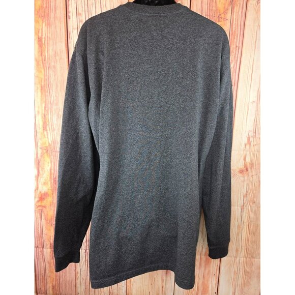 Carhartt Mens Tall Long Sleeve Tshirt XLT Gray Crewneck Work Pocket - Picture 2 of 7